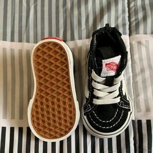 Black & White Vans For Toddler